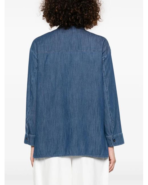 Max Mara Blue Unito Denim Shirt
