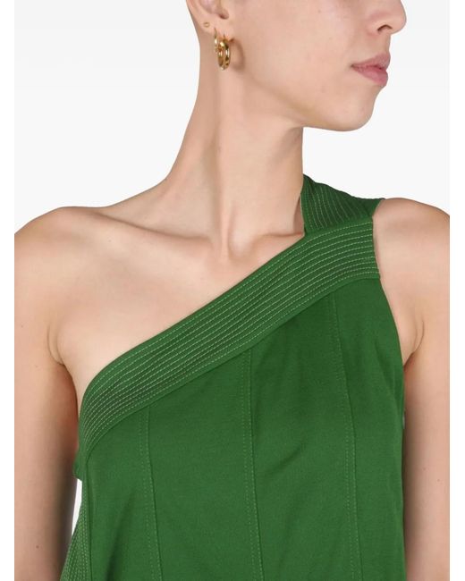 Givenchy Green Asymmetric Midi Dress