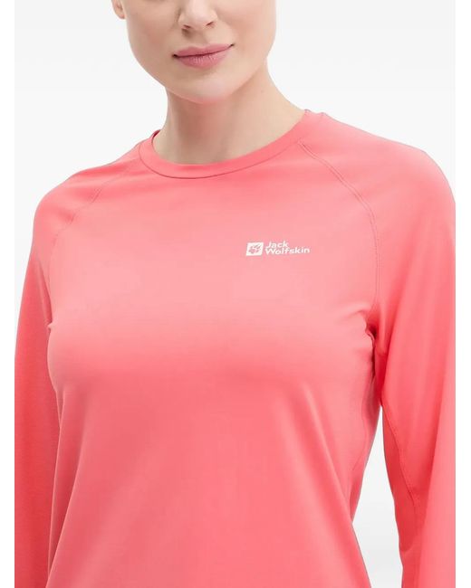 Jack Wolfskin Red Prelight Swift Long-Sleeve Top