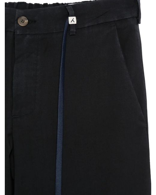 Myths Black Drawstring Trousers for men