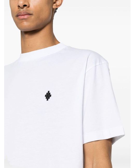 T-shirt Graffiti Cross en coton Marcelo Burlon pour homme en coloris White