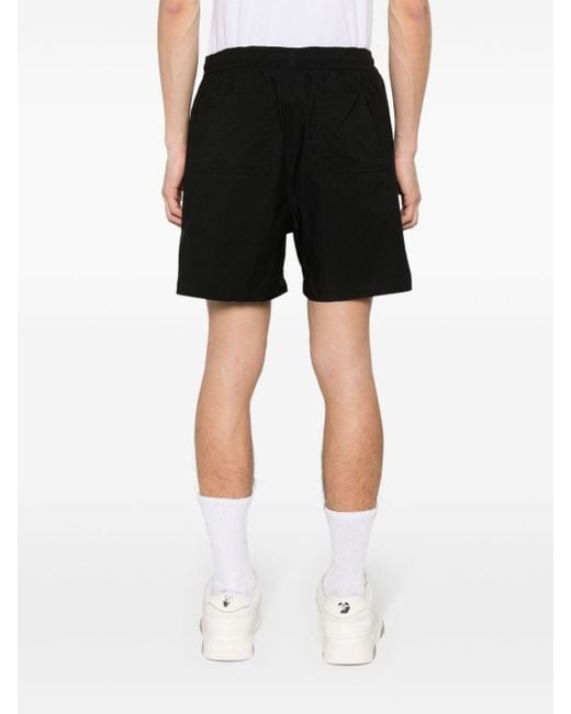 Pantalones cortos de chándal con logo bordado Represent de hombre de color Black