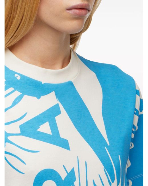 Ferragamo T-shirt Met Venusprint in het Blue