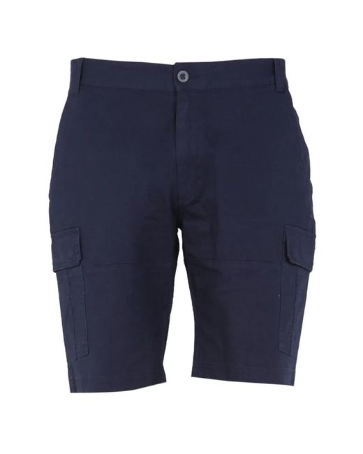 Saint James Blue Cargo Shorts for men