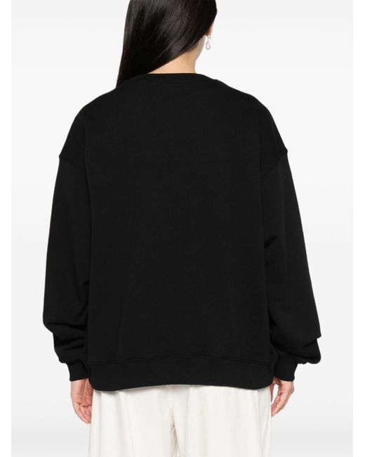 MSGM Sweater Met Grafische Print in het Black