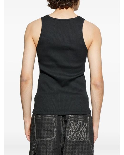 Amiri Black Ribbed Top for men