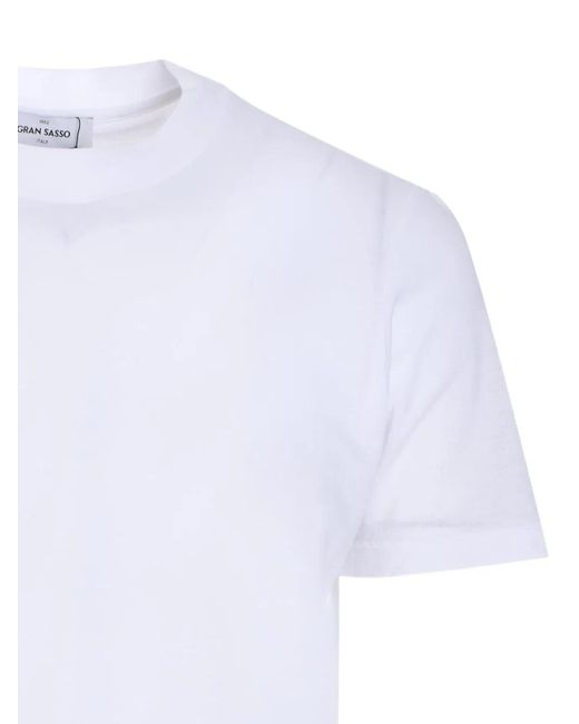 Gran Sasso White Short-Sleeve T-Shirt for men