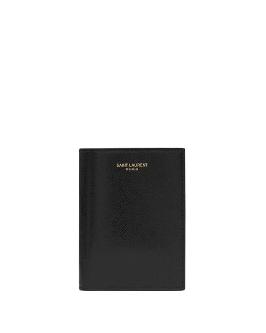Saint Laurent Black Paris Leather Bifold Wallet for men