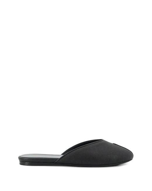 Jude Black Date Open-Toe Flat Mules