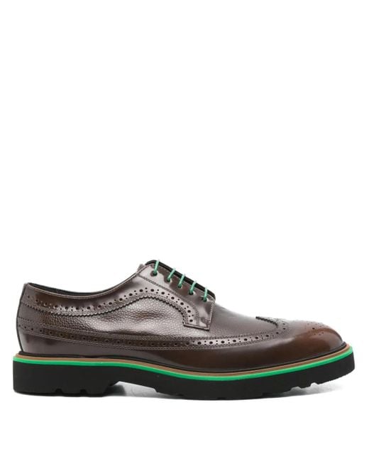 Paul Smith Brown Leather Brogue Derby Shoes for men