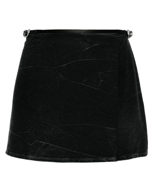 Givenchy Black Denim Mini Skirt