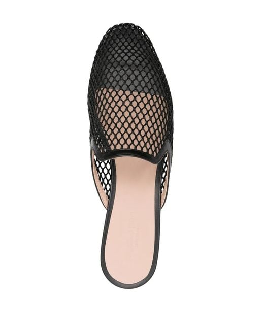 Scarosso Black Summer Gio Mesh Mules