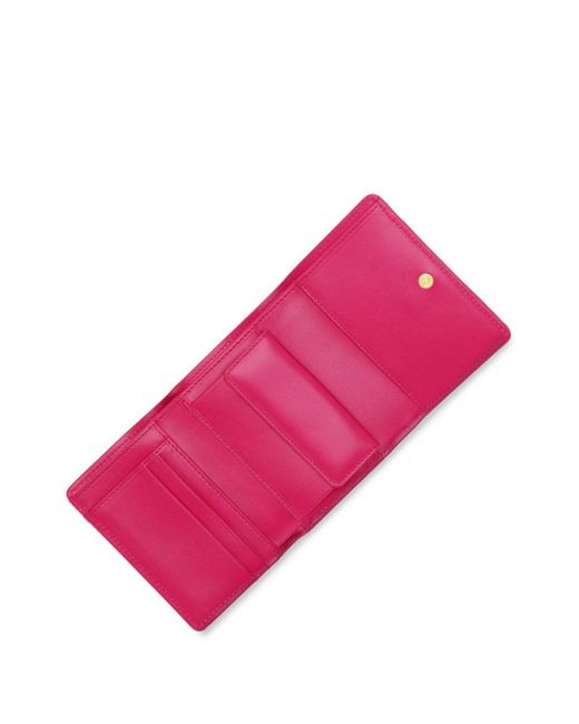 Dolce & Gabbana Pink Small Devotion Leather Wallet