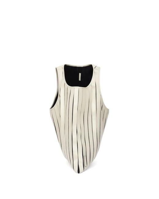 Louis-Gabriel Nouchi White Paneled Leather Tote Bag