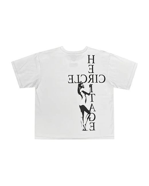 Hysteric Glamour White Pin-Up Girl T-Shirt for men