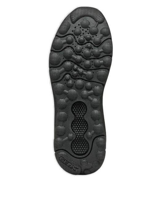 Geox Black Spherica Actif X Breathable Knit Sneakers for men