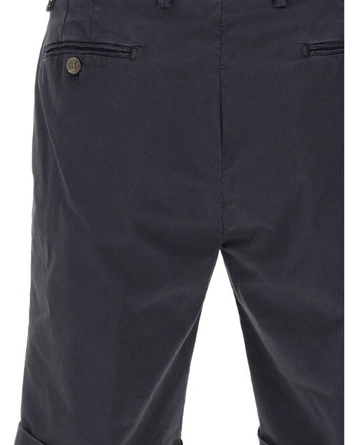 Briglia 1949 Blue Turn-Up Cuff Shorts for men