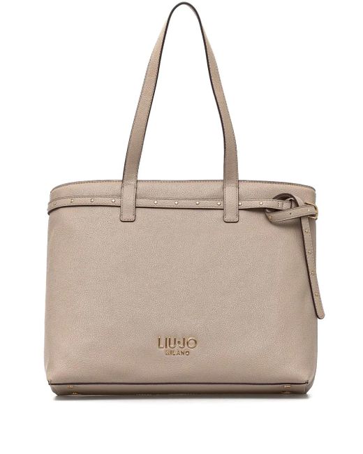 Liu Jo ロゴ ハンドバッグ Natural
