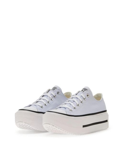 Converse White Lift Ox Double Stack Sneakers