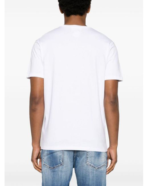 DSquared² White Logo Cotton T-shirt for men