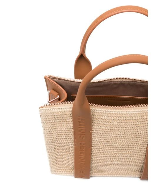 Alexander Smith Natural Small Jane Top-Handle Tote Bag