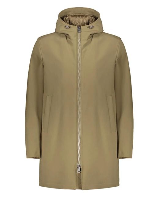 メンズ Herno フーデッド パデッドコート Green
