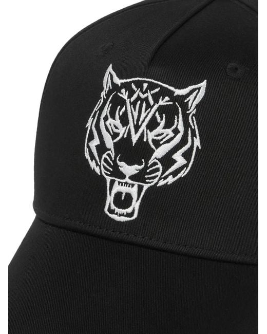 Philipp Plein Black Tiger Baseball Cap