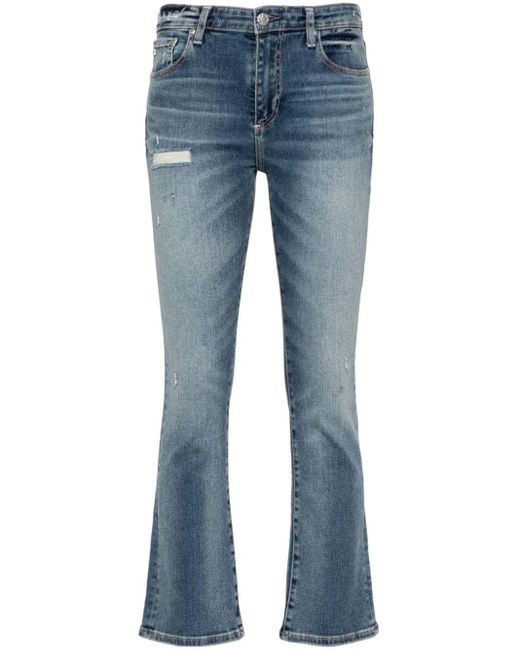 AG Jeans Blue Jodi Cropped-Jeans mit hohem Bund