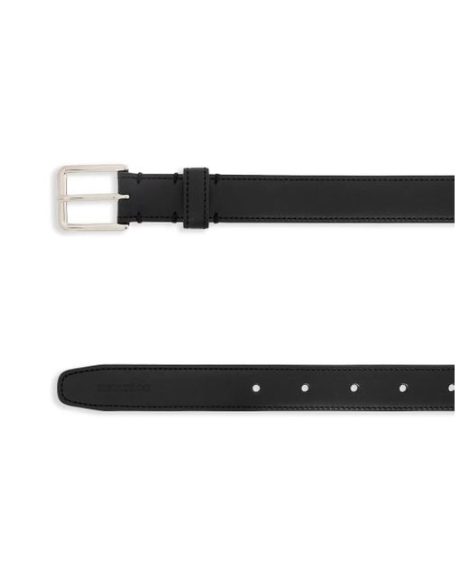 DSquared² White D2 Classic Buckle Belt for men