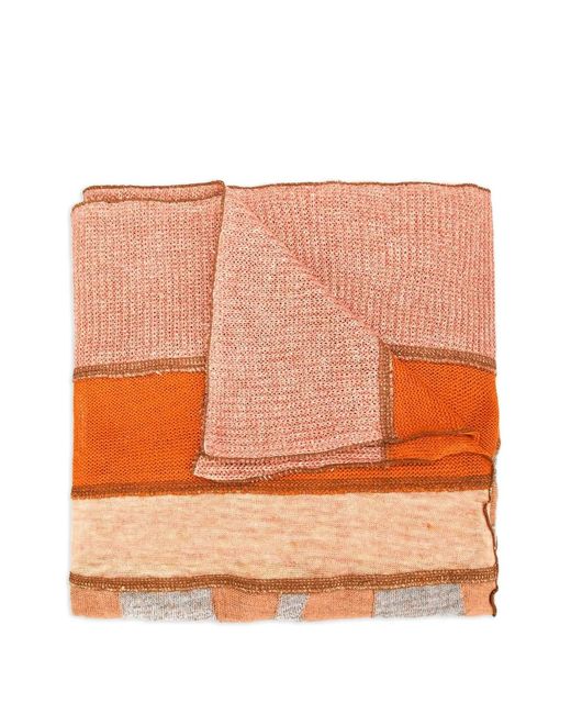 Junya Watanabe Orange Mixed Knit Stole for men