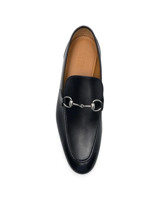 Gucci White Jordaan Horsebit Loafers for men