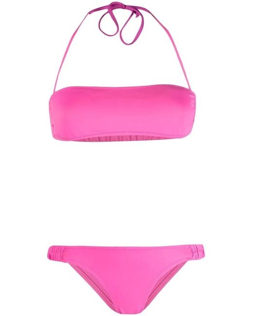Melissa Odabash Pink Trieste Bandeau Bikini Set