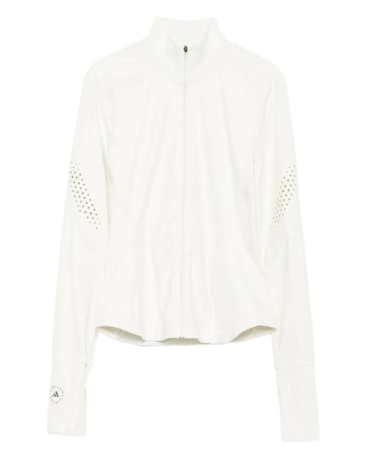 Giacca Con Zip di Adidas By Stella McCartney in White