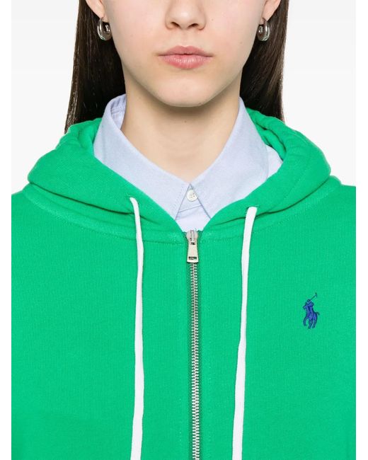 Polo Ralph Lauren Hoodie Met Geborduurd Logo in het Green