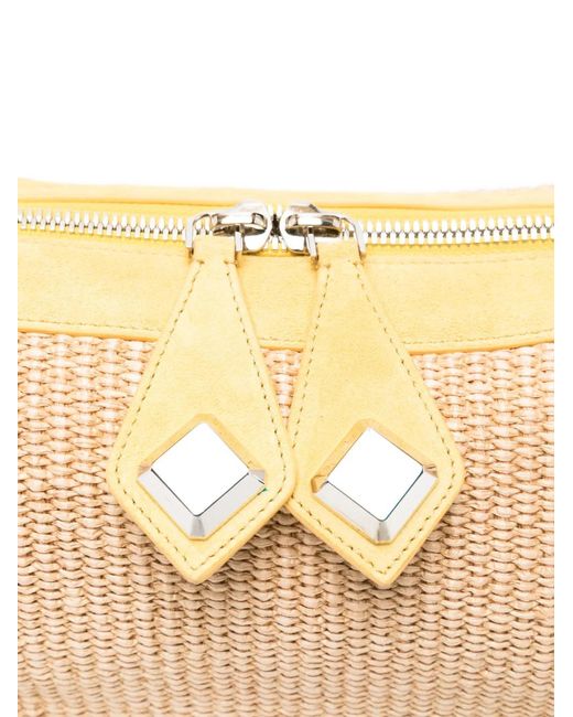 MINOBOSSI Metallic Small Anna Woven Shoulder Bag