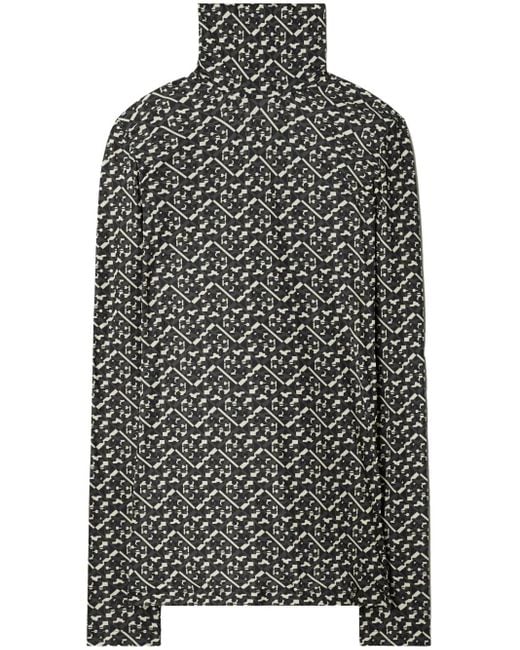 Tory Burch Black T Monogram Jersey