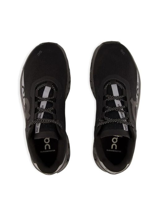 On Shoes Black Cloudmonster Lumos Sneakers for men