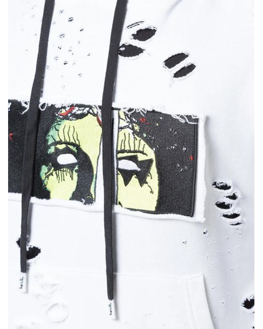Sudadera Destroy Popularity Con Capucha Haculla de hombre de color White