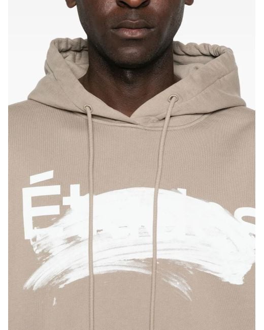 Etudes Studio White Paint-Splatter Hoodie for men