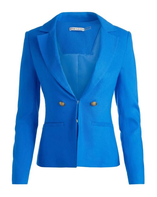 Alice + Olivia Blue Mya Blazer