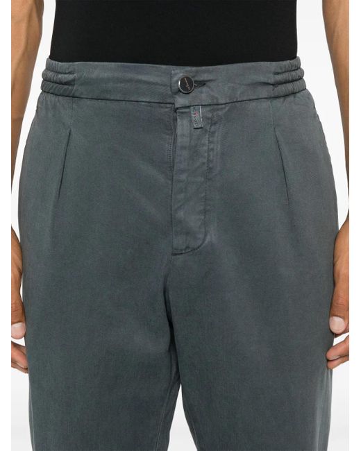 Kiton Blue Up1Lac Trousers for men