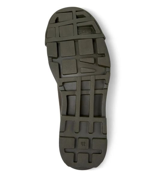 Camper Brown Junction Lace-Up Rubber-Toe Cap Shoes for men