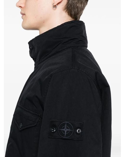 Stone Island Black 4100107 David-Tc_ Ghost Jacket for men