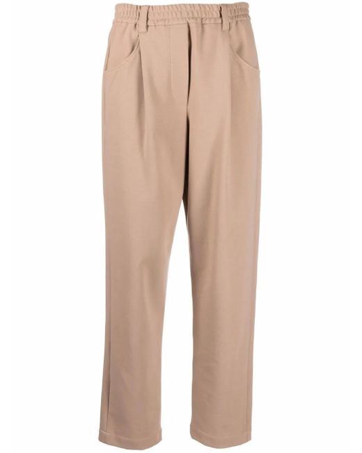 Brunello Cucinelli Straight Broek in het Natural