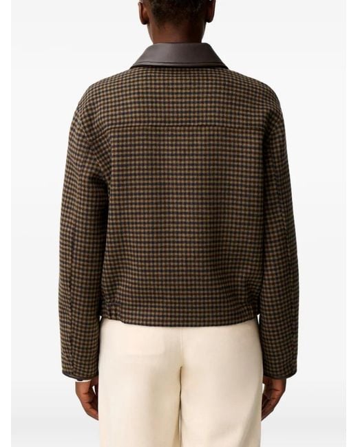 Claudie Pierlot Brown Short Wool Blend Coat