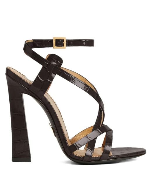 Sandali Twin Con Tacco di DSquared² in Black
