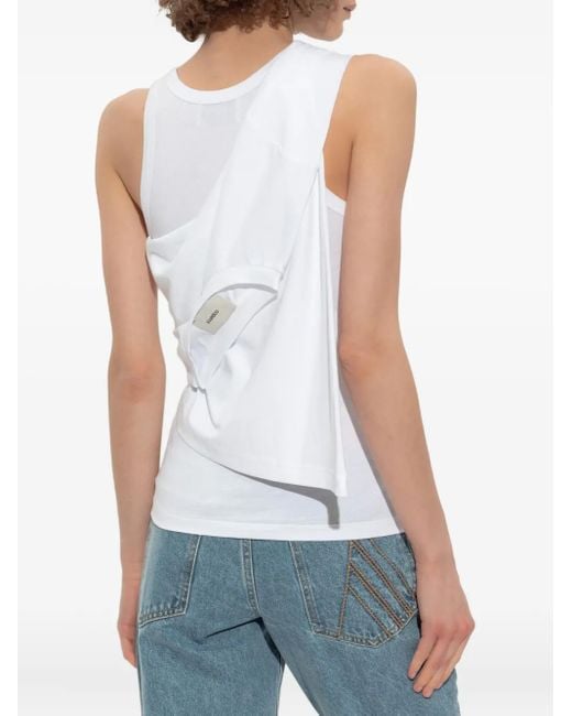 Coperni White Tie~Fastening Top