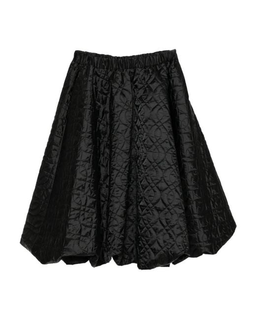 Noir Kei Ninomiya Black Twill Quilted Skirt