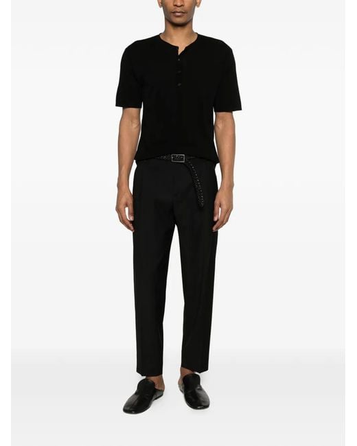 Roberto Collina Black Button Knitwear for men