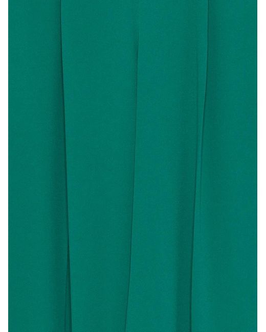 DE SANTIS Green Pleated Trousers